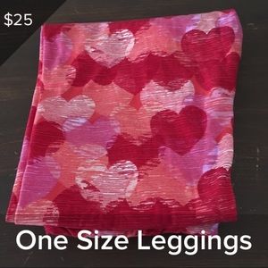 Lularoe valentines leggings os